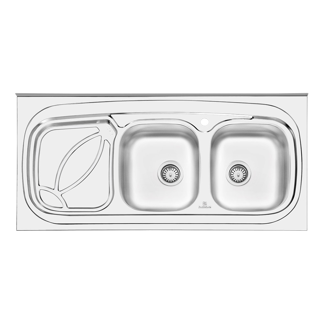 سینک نیمه فانتزی روکار پرنیان استیل مدل PS 2102