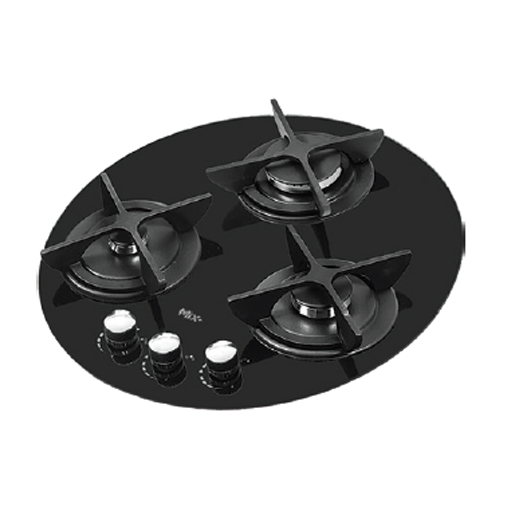 اجاق گاز شیشه ای توکار میکس پلاس مدل 302G